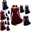 Elegant Women's Vintage Lace Boat Neck Formal Wedding Cocktail Evening Party Swing Dress