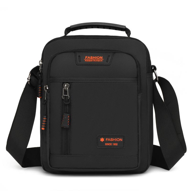 Oxford Canvas Mens Business Casual Shoulder Bag With Stitching For Daily Commuting
