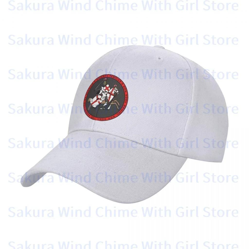 Fashion Templar Knights Templar Seal Symbol Baseball Cap for Men POLYESTER Hats Adjustable Hat Casual Truck Driver Hat