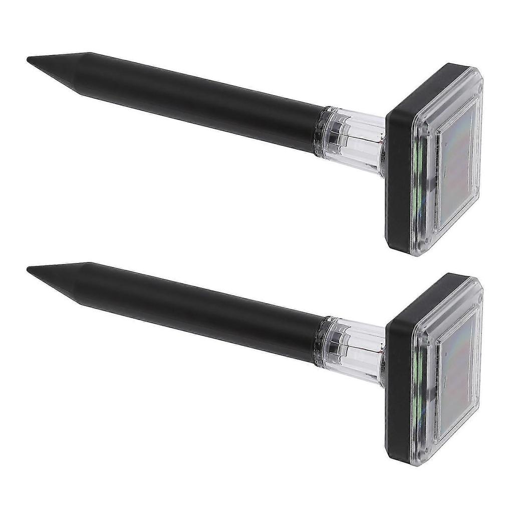 Mole Repellent Ultrasonic Solar Powered 2pcs Safe Portable Durable Vole Repeller For Garden