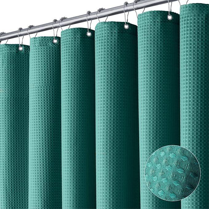 Waterproof Multi-Color Waffle Shower Curtain - Cross-Border Bestseller