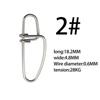 100pcs Stainless Steel Hooked Snaps Pin Fishing Snaps Luya Fishing Bait Pin  Fishing Hooks
