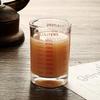 Measuring Cup Espresso Shot Glass with Measurement Markings, Thickened, Heat-Resistant Glass, Suitable for Espresso Machines (90ml, Red, 1pc)