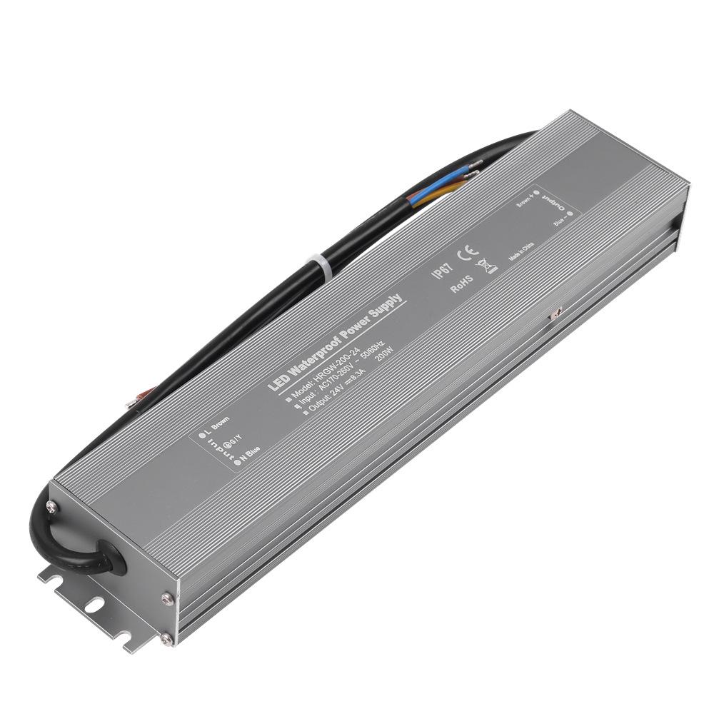 High-Efficiency Waterproof LED Power Supply for Outdoor Lighting, Constant Voltage 12V/24V
