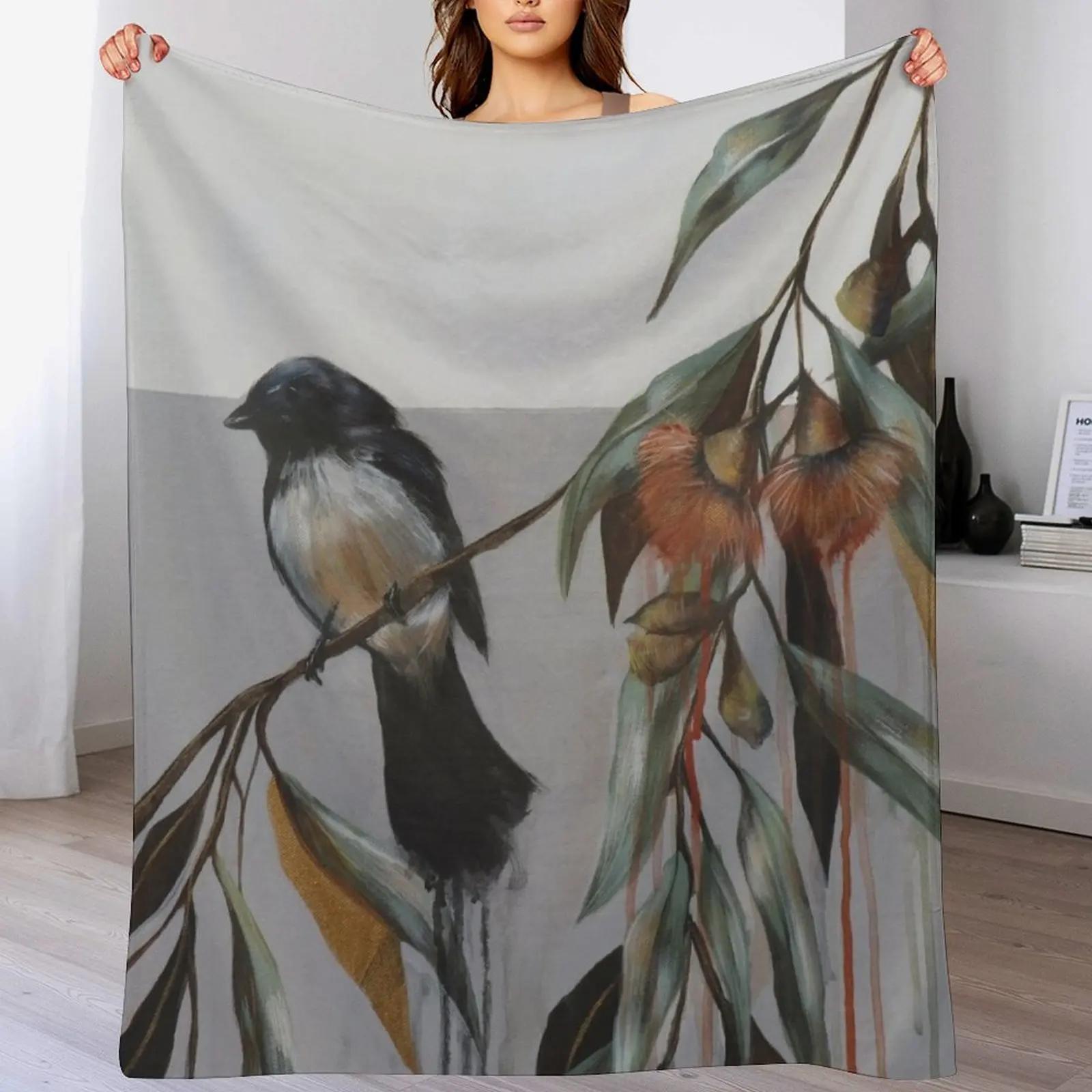 

WILLY WAGTAIL Throw Blanket Warm Flannel Blanket for Couch Chair Bedroom 102x76cm(40x30in)