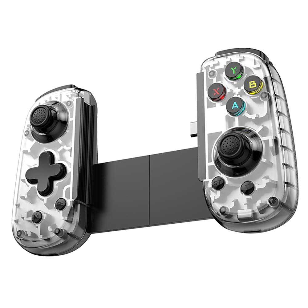 Telescopic game controller, compatible with iOS, Android, and PC devices, BT5.3 and USB-C