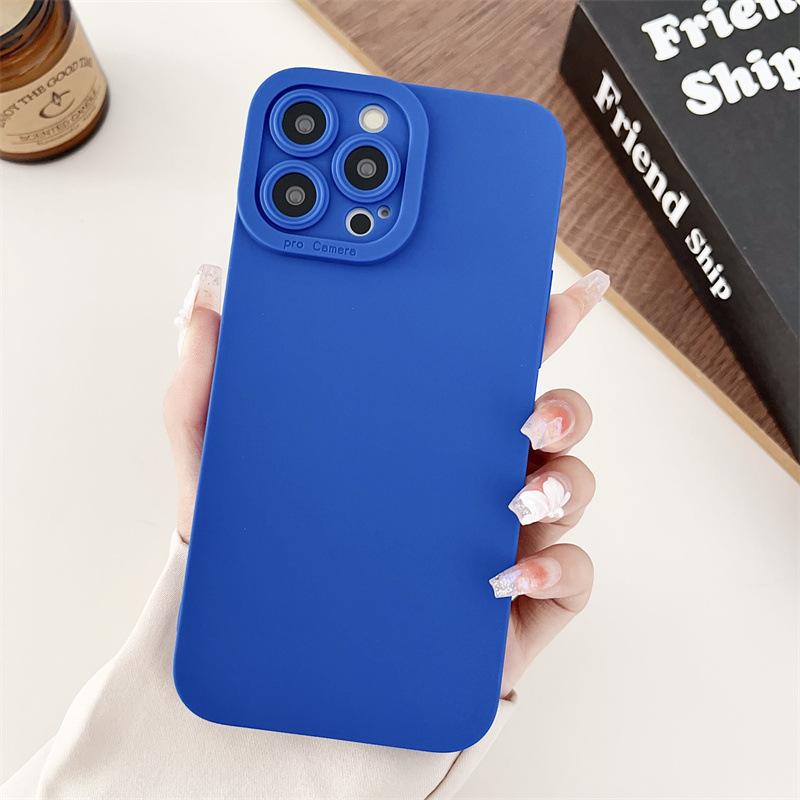 

Матовый чехол для телефона Apple 16/15 14Promax Sky Eye Step Apple 13 Защитный чехол с ощущением кожи ТПУ iPhone 6s Plus синий