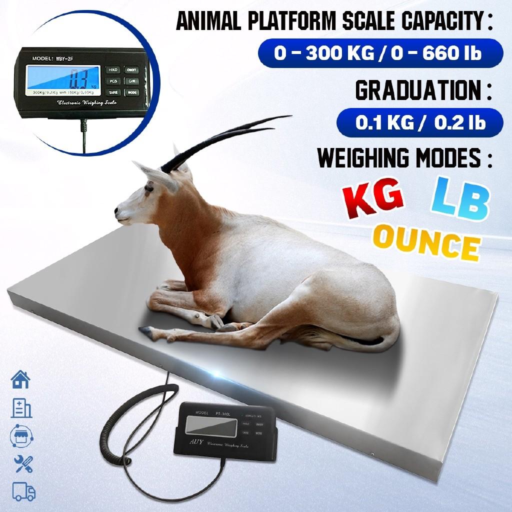 Heavy Electronic Balance Floor Bench Weighting Scale Commercial Digital Display Scales Animal/Parcel Platform Scale