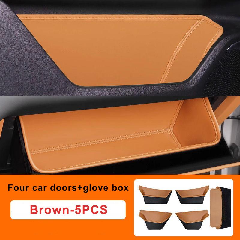 For Buick Envision Plus 2026-2026 Car Door Storage Box Cover Leather Glove Box Mat Pad Storage Barrel Auto Interior Accessories
