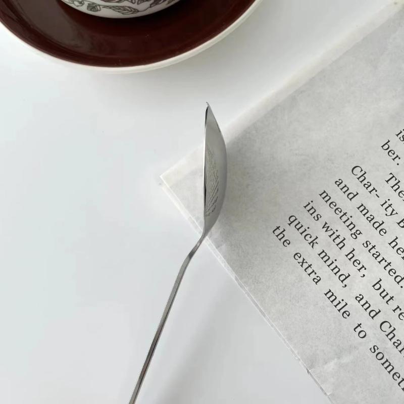 Stainless Steel Salad Spoon Creative Shovel Spoon Fork Pasta Coffee Fork Dessert Cake Fork Watermelon Fruit Spoon