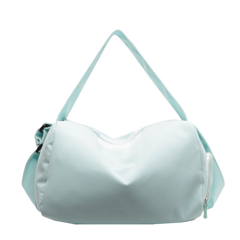 Short-distance leisure travel bag with shoe compartment portable yoga bag dry and wet separation sports urban simple fitness bag
