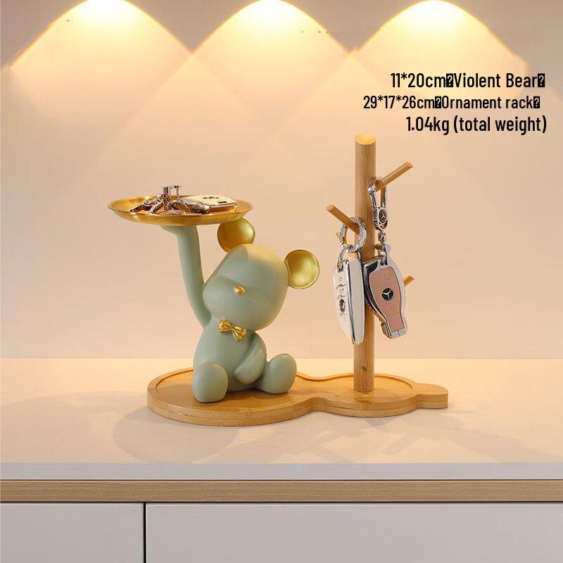 Miling Gewalttätiger Bär Schlüsselanhänger & Schreibtisch-Organizer