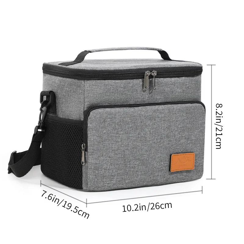 Portable Large Insulated Lunch Bag Waterproof Leak-proof Thickened Handheld Shoulder Carry Outdoor Camping Picnic Cooler Bags