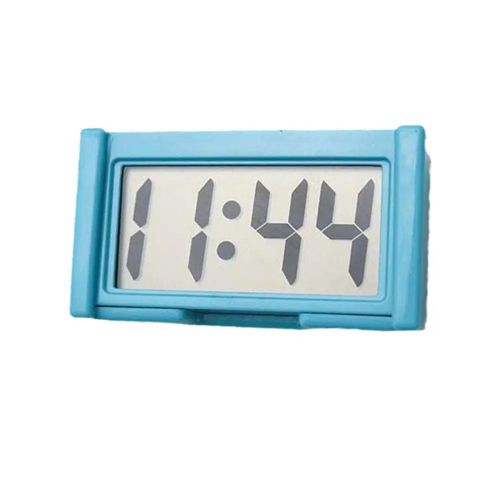 Practical Mini Digital Display Large Screen Car Mounted Small Adhesive Portable Electric Motorcycle Car Mounted Clock Mute New