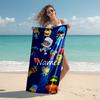 Personalized customized proof beach towel with Pocoyo pattern - soft, absorbent,quick-drying,perfect swimming,camping&bathing