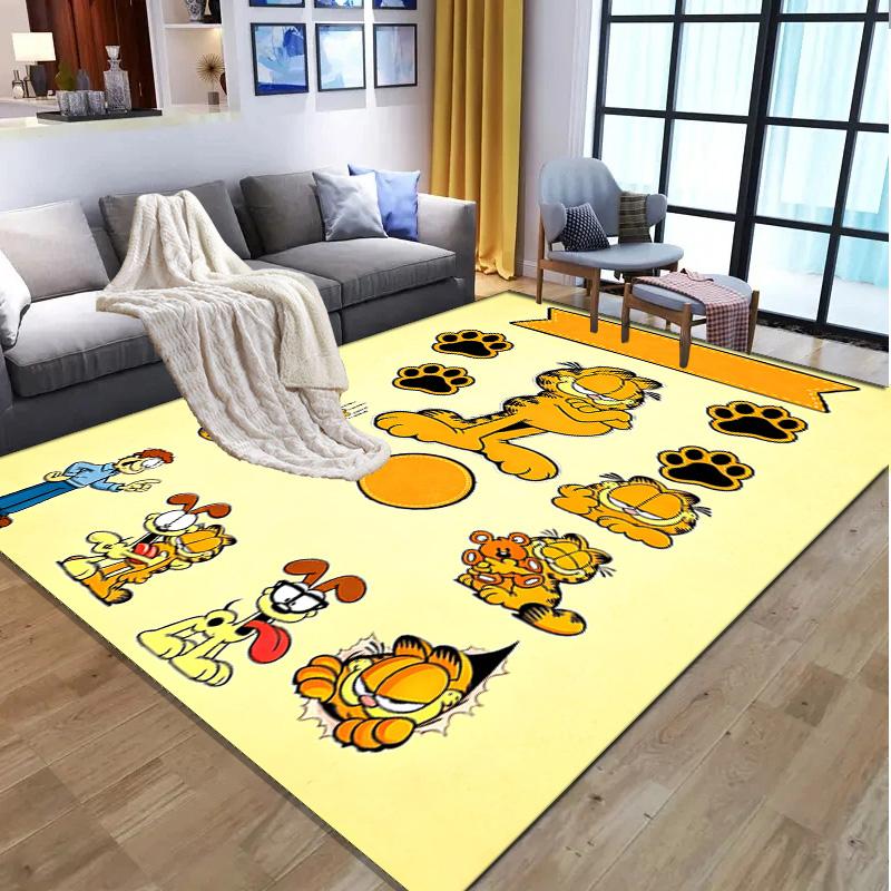Garfield Pattern Rug, Indoor/Outdoor Mat, for Picnic, Gameroom, Bedroom, Office, Living Room, Home Decor Carpet, Birthday Gift