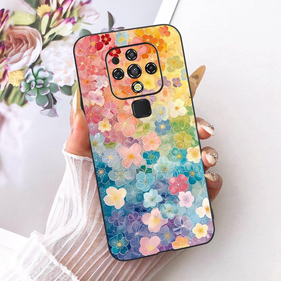 For Tecno Camon 16 CE7 CE7j CE9h Case For Tecno Camon 16 Pro Cover Cute Cat Fashion Butterfly Painted Casing