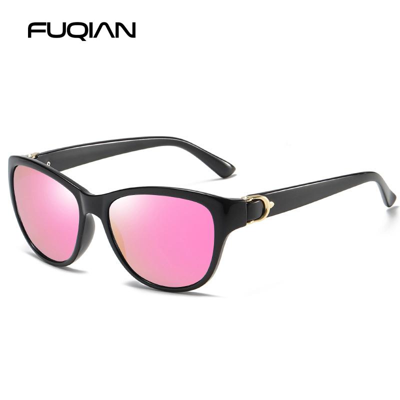 Fashion Cat Eye Women Sunglasses Vintage Plastic Stylish Pink Driving Shades UV Protection