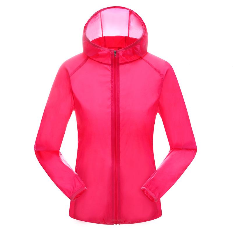 

Мужская легкая нейлоновая куртка с капюшоном для защиты от солнца на весну/лето - Ветровка и верхняя одежда для рыбалки XL маджента