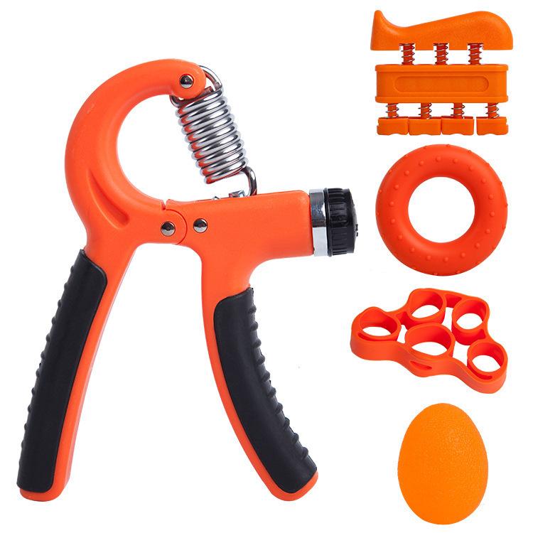 Hand Grip Strength Trainer Set: 5-Piece Kit for Finger Exercise, Rehabilitation, and Muscle Building