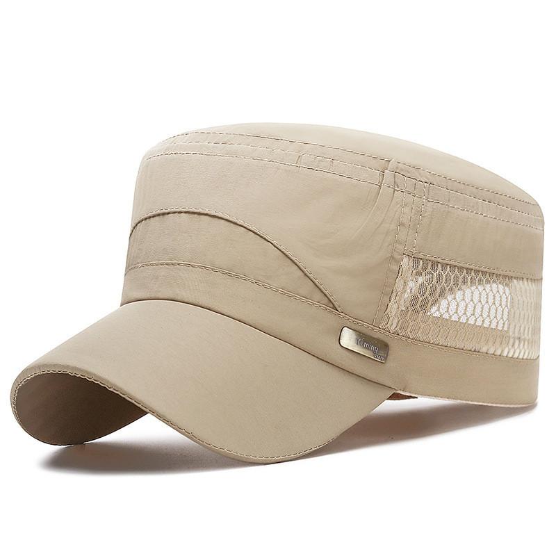 Summer Unisex Letter Embroidered Mesh Cap With Sun Protection For Outdoor Activities