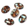 2pcs/lot Natural Stone Cabochon Colorful Imperial Jasper Oval Beads Gemstone Cabochon For DIY Necklace Rings Jewelry Accessories