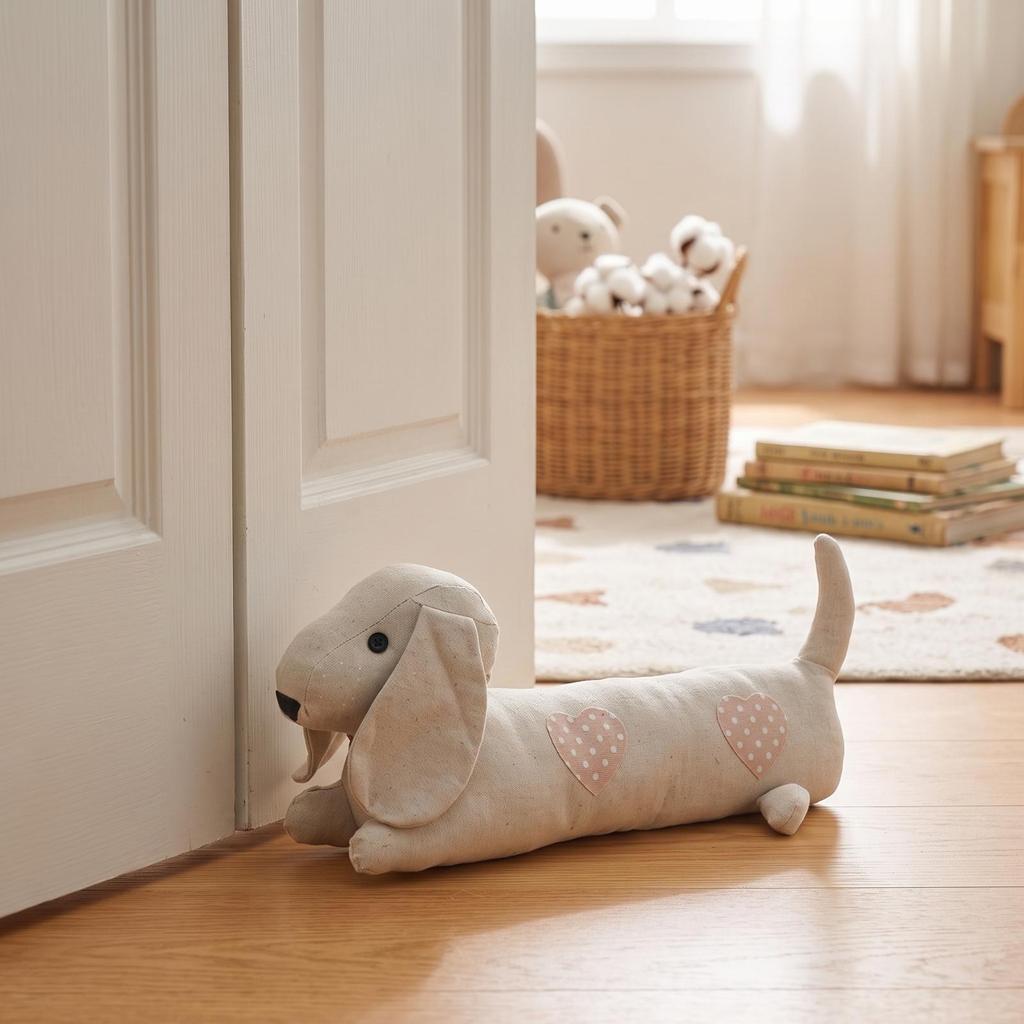Dog Door Stopper Cute Decorative Animal Airflow for Living Room