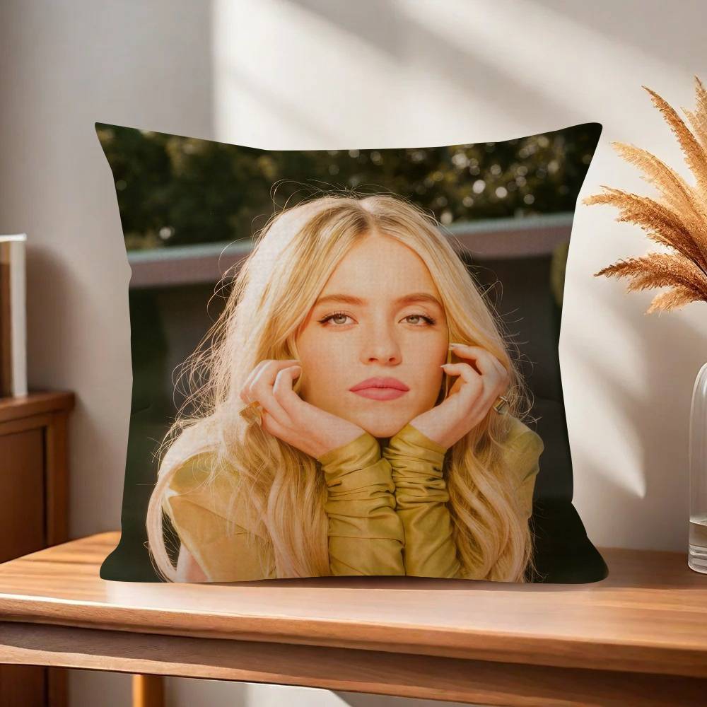 Actor Sydney Sweeney  Personalized Pillow Cover Kids Bedroom Wild Party Decor Pillowcase kid Birthday shower Gift