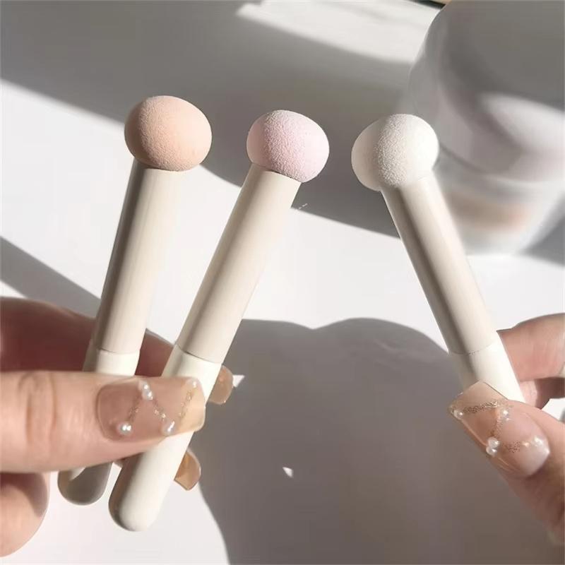 1 szt. Pędzel do korektora Krycie cieni pod oczami Główka grzybka Perfekcyjny makijaż Łatwy do czyszczenia Pędzel do makijażu Akcesoria do manicure Narzędzie