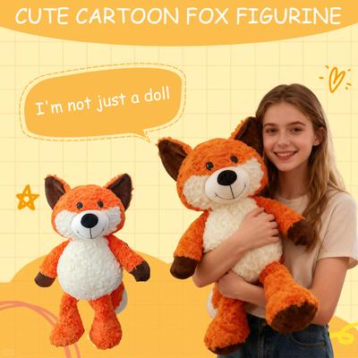 35cm Cute Cartoon FoxDoll Forest Animal Plush Toy Catching Machine Doll Children's Birthday Gift