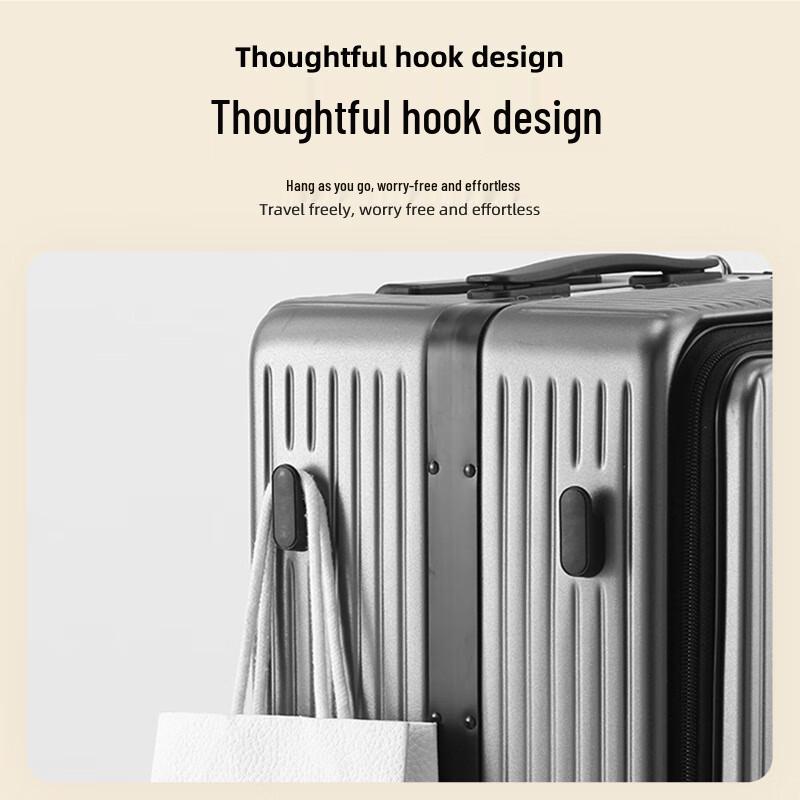 Aluminum Frame USB Charging Carry-on Luggage