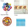 Naruto Ninja Birthday Party Decor Supplies Featuring Colorful Balloons And Plates