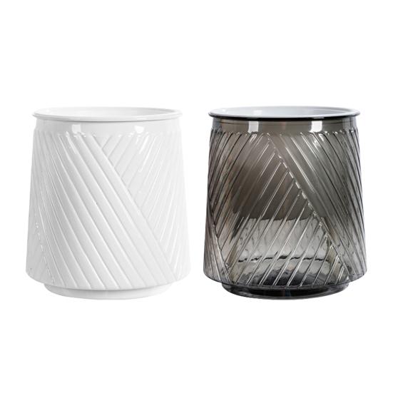 Self Watering Pots for Indoor Plants Small Plastic Planter Modern Wicking Flower Pot with Wick Rope And Reservoir for Violets Ocean