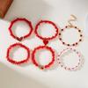 Stylish Valentine's Day Bracelets for Women Heart Charm Stackable Wristchain Trendy Accessory For Her
