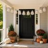 Lighted Lace Ghost Garland Halloween Fireplace Decor 10-Set Spooky Party Hanging