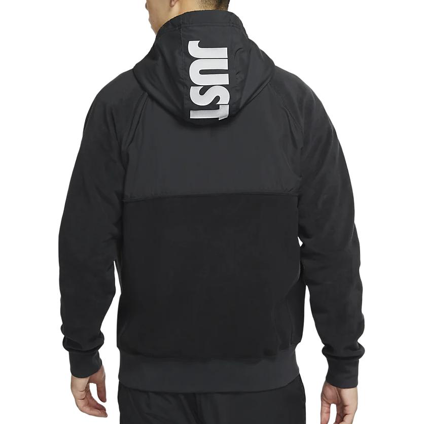 Nike Sweatshirts Men's Black Hooded Moderate Cardigan DC4114-010