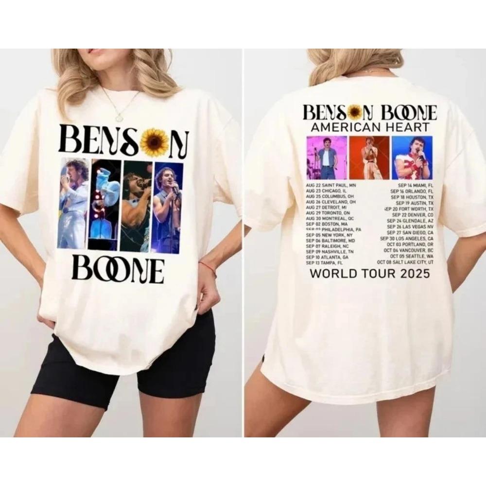Benson Boone Pop Singer Sweatshirt Beautiful Things Music Apparel Comfort Colors Shirt Music Tour Fan Oversized Gift Live S