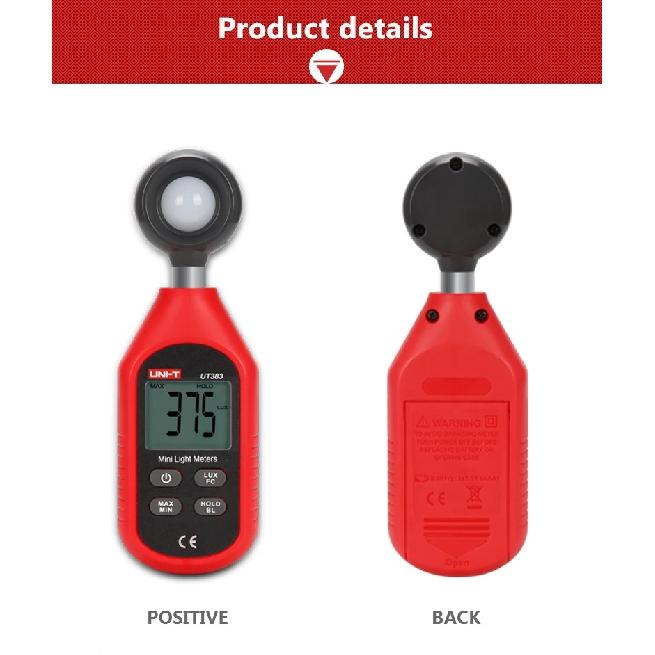 UNI-T Digital Light Meter Luxometer UT383BT UT383 0~199,900 Lux Meter Photographic Illuminance Meter FC Lightmeter Luximetro