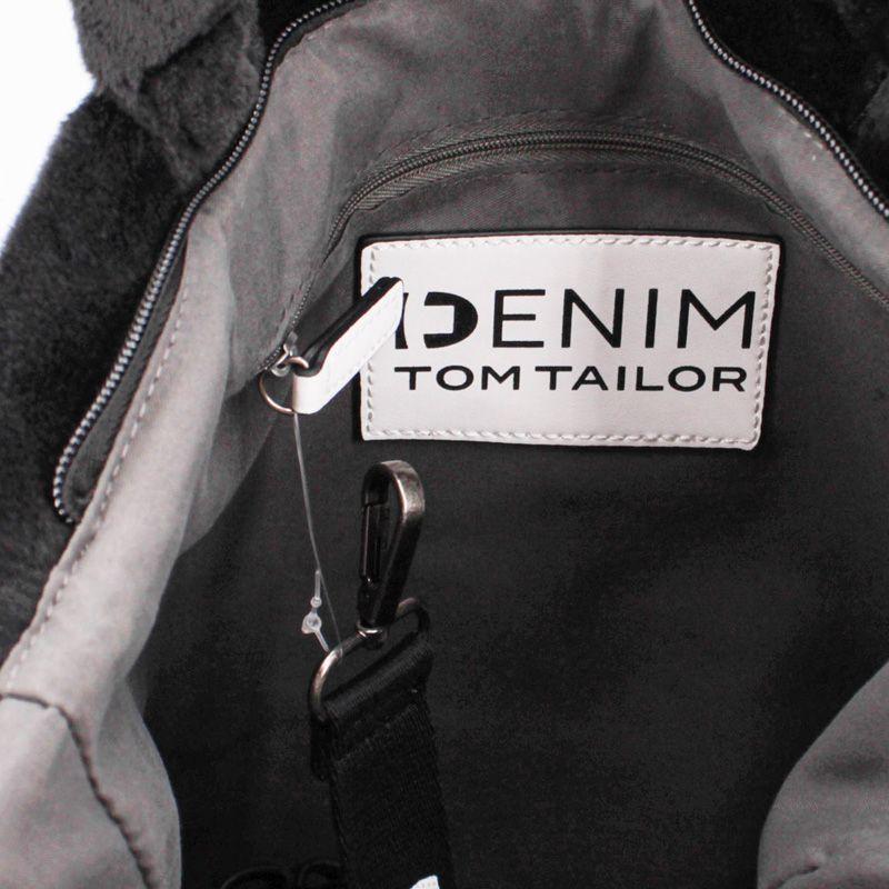 Schwarze Damenhandtasche aus Kunstpelz von TOM TAILOR