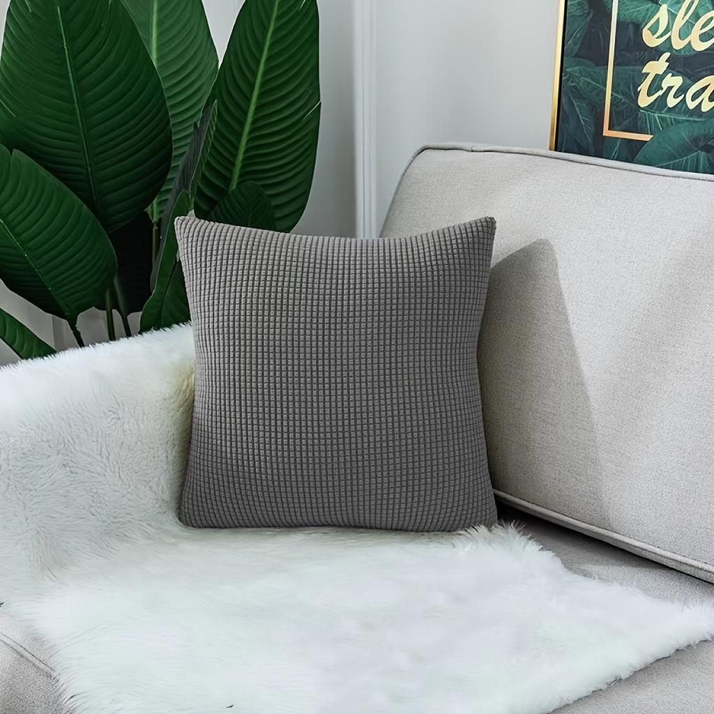 1pc 17.72×17.72inch Corduroy Big Corn Kernel Plush Cushion Cover Sofa Pillow Cover Home Bed Decoration