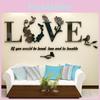 High-quality Home Decor 3d Mirror Love Wall Stickers For Diy Art Projects