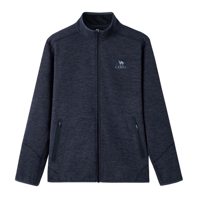 CAMEL Men's Brushed Knit Anti-Static Fleece Jacket