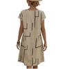 2026 European and American women's clothing explosive fashion printing 2026 new round neck short-sleeved dress