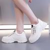Fashion Women Sneakers Outdoor Designer Platform Sneakers of Sport Fashion Lace-up Casual Shoes Women Leather Height-Increasing Shoes