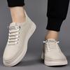 Men's leather shoes casual board shoes trend breathable white shoes high quality business shoes