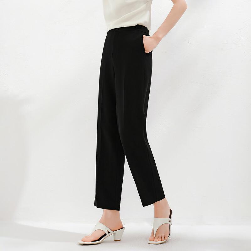 JZ Anna & Co. Women's Tapered Acetate Blend Cropped Pants