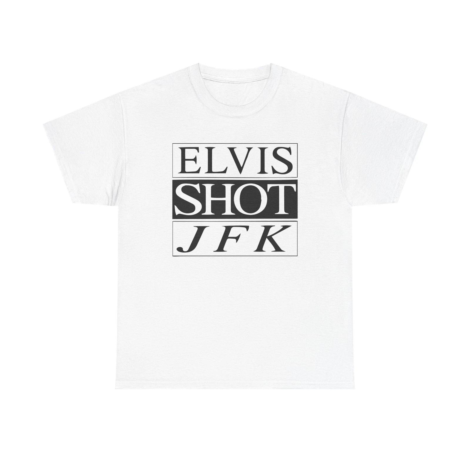 La Haine s  Elvis Shot JFK  Film White iconic Tee 2XL