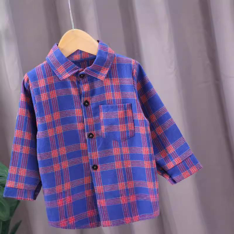 Boys Spring Summer Lightweight Long Sleeve Shirt Stylish Kids Dress Shirt