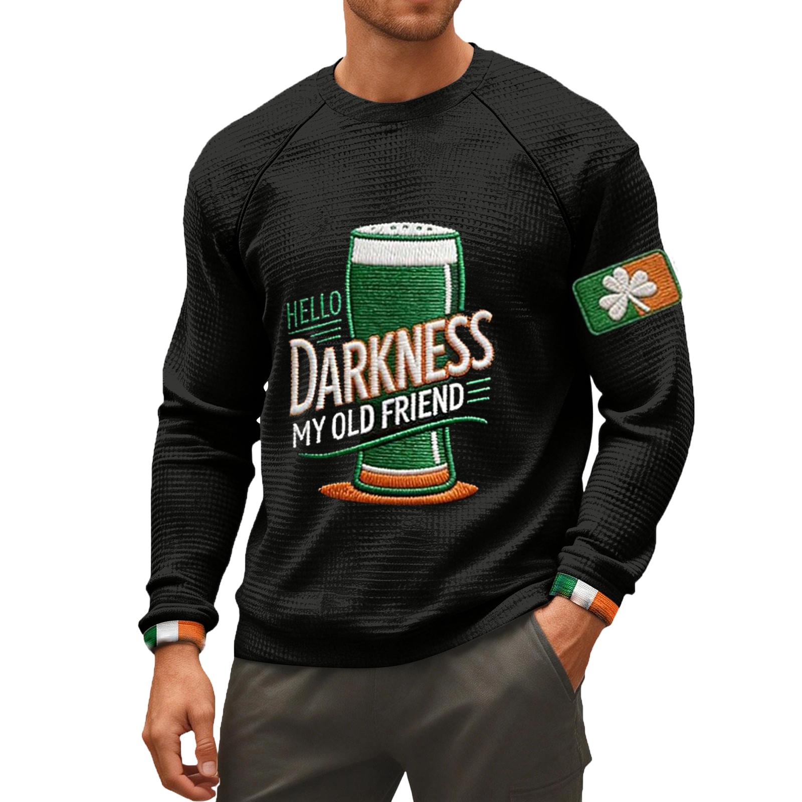 

Men s Darkness My Old Friend T-Shirt Irish Beer Shirt Ireland Tee L чёрный