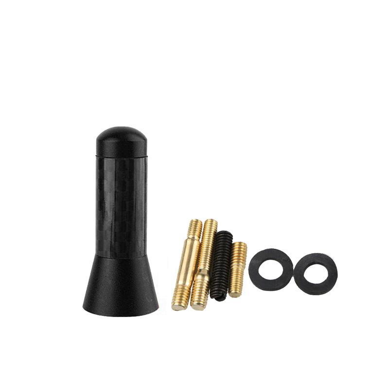 3.5cm Brand New Black Screw Metal Short Stubby Mast Antenna Car Styling Roof Antenna Enhanced Signal Car Accessories
